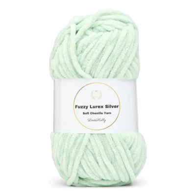 LindeHobby Fuzzy Chenille Silver Lurex